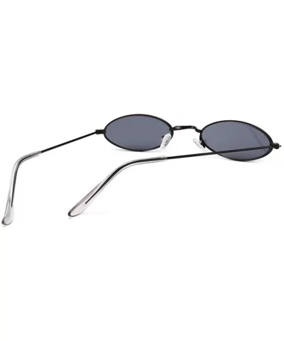 Fashion Women Sunglasses Famous Oval Sun Glasses Female Metal Round Rays Frames Small Cheap Eyewear - C4198A0ISZN $54.41 Round