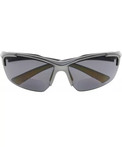 Sports Half-Rim Bifocal Sunglasses Anti-UV Sunglasses for Readers - Pearly Grey - CJ189X6LMX9 $18.26 Sport