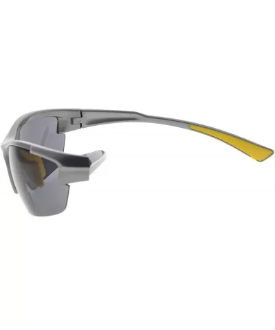 Sports Half-Rim Bifocal Sunglasses Anti-UV Sunglasses for Readers - Pearly Grey - CJ189X6LMX9 $18.26 Sport