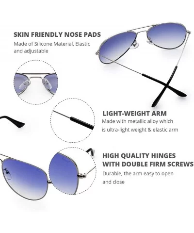 Aviator Sunglasses for Men Women Mirrored Lens UV400 Protection Lightweight Polarized Aviators Sunglasses - CU18U637KYY $18.4...