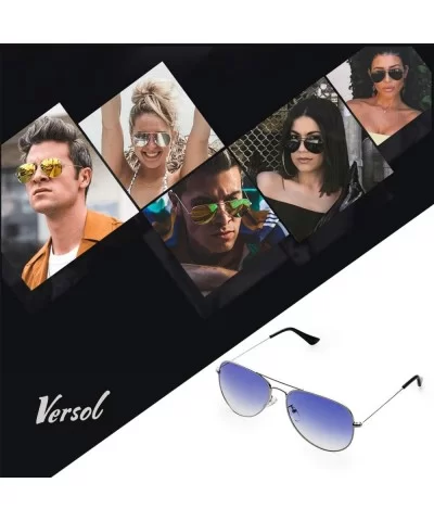 Aviator Sunglasses for Men Women Mirrored Lens UV400 Protection Lightweight Polarized Aviators Sunglasses - CU18U637KYY $18.4...