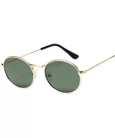 Small Frame Oval Sunglasses Women Brand Designer Ocean Lens Mirror Glasses Female Alloy Party Feminino UV400 - CX198ZAI0OA $5...