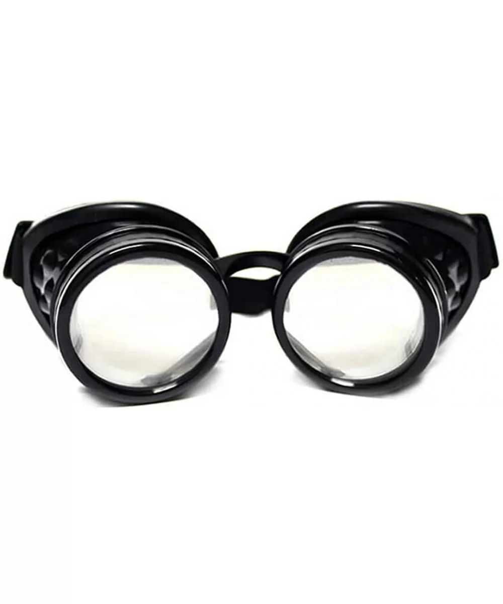 Black Diffraction Goggles Steampunk Cyber Rave Gothic - CP124US2TKX $37.73 Goggle