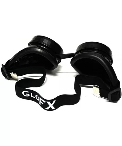 Black Diffraction Goggles Steampunk Cyber Rave Gothic - CP124US2TKX $37.73 Goggle