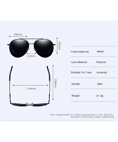 Sunglasses Men's Polarized Sunglasses Antiglare Night Vision Polarized Driving Sunglasses - E - CK18QQ20A4G $55.55 Aviator