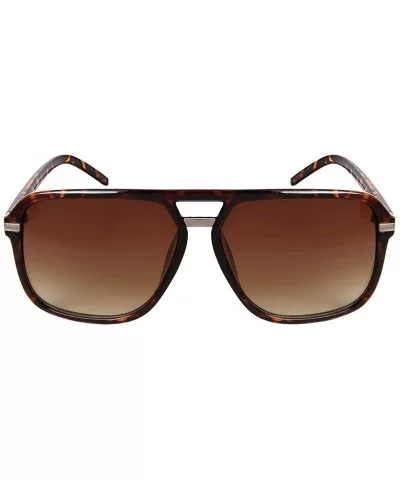 Square Retro Style Aviators with Gradient Lens 1402-AP - Demi - CH1833MOT4U $13.17 Square