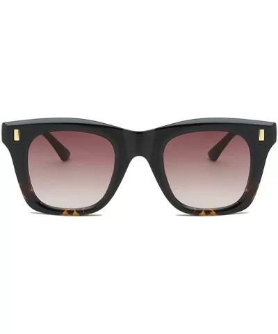 Vintage Sunglasses-Women's Fashion Sunglasses Square Width Glasses - D - C918RS2KTRQ $9.33 Round