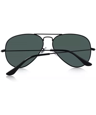 Classic Men Polarized sunglass Pilot Sunglasses for Women 58mm S8025 - Black&g15 - C718DMHRAUK $16.79 Square