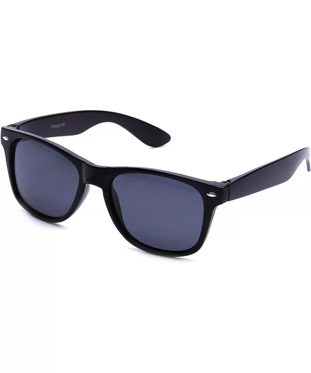 Classic Polarized Anti Glare Protection Sunglasses - Black/Smoke - CB17Z2QG6OH $10.64 Wayfarer