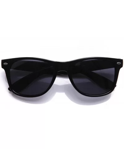 Classic Polarized Anti Glare Protection Sunglasses - Black/Smoke - CB17Z2QG6OH $10.64 Wayfarer