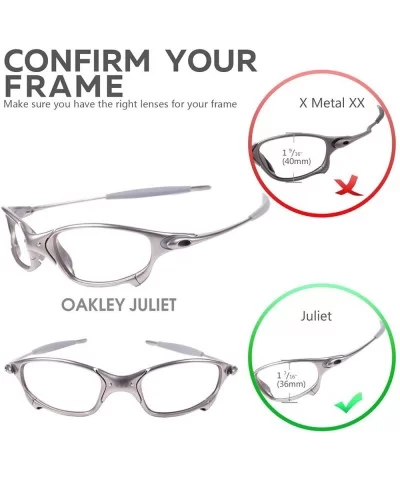 Replacement Lenses Juliet Sunglasses - 14 Options Available - Black - Non-polarized - CW11DQT20KR $17.86 Shield