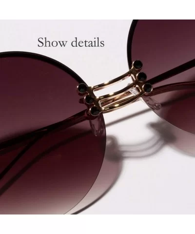 2020 Retro Round Metal BorderlHip Hop Clear Color Lens Festival Fashion Gradient Sunglasses - As Picture Show1 - C8198AHWIN9 ...