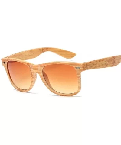 Women Oversized Wood Grain Sunglasses Shades Large Black Lens Sun Glasses UV400 Eyewear - Yellow Grain - CT199948T2X $13.85 O...