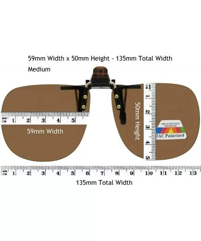 Square Polarized Flip Up Sunglasses - Black/Gold-brown Lenses - C618NZ9R6T8 $19.23 Square