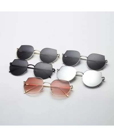 Rimless Multilateral Sunglasses Lightweight Frame UV400 Lens Glasses - B - CH1903ZWIYL $20.62 Oversized