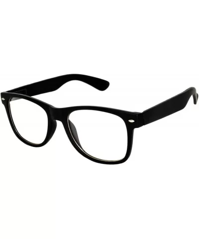 Clear Retro 80's Vintage Sunglasses Colored Frame - Clear_black - CF1896IGKNY $12.67 Sport