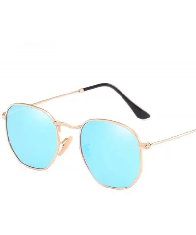 2019 Multi Shades Brand Men Polarized Sunglasses Pilot Mirror 66259 Gold Grey - 66259 Silver Silver - CL18Y4T2NKL $13.55 Aviator