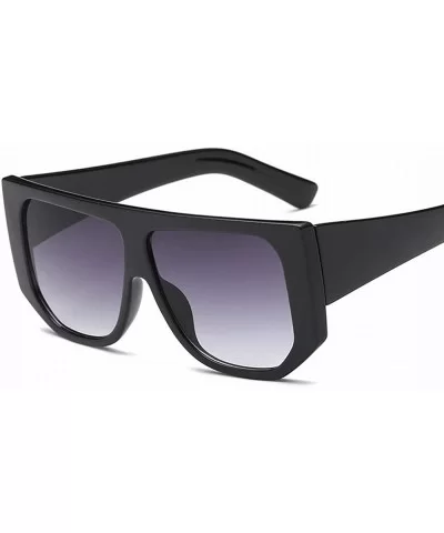 New New Trend Big Box Sunglasses Men And Women Fashion Retro Sunglasses Cross-Border Sunglasses - C618SL6A6NA $44.59 Sport