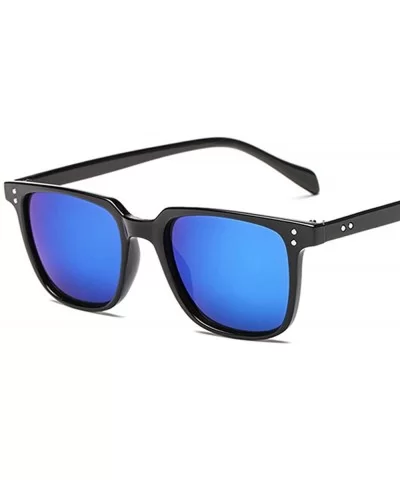 Men Retro Vintage Driving Sun Glasses - Blue - C218HLWEAXE $14.03 Goggle