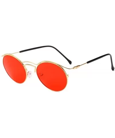 Vintage Sunglasses Trend Small Framed Glasses Craft Dazzle Sunglasses For Women - Gold Frame in Burgundy - CL18THIQDS5 $14.33...