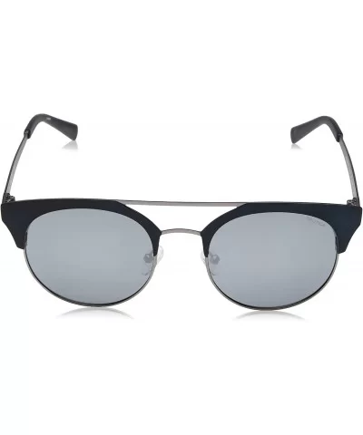 Men's N4630sp Round Sunglasses - Matte Navy/Silver Polarized - C6186STZ7AC $84.16 Round