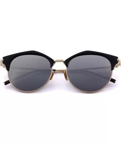 Women Cat Eye Polarized Sunglasses Retro Style Shades UV400 Protection S6503 - Silver - CQ18DKZU3T7 $20.98 Cat Eye