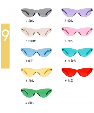 Fashion Frameless Sunglasses Vintage glasses - Lake Blue - CO18SRL6HS0 $18.10 Rectangular