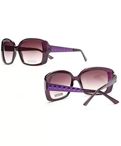 Women's Fashion Square-Frame Sunglasses - Burgundy/Red - CA18HDEXTC3 $44.51 Square