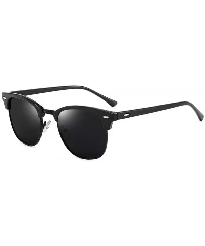 Polarized Sunglasses Classic Semi-Rimless Frame Retro Brand Sunglasses for Men and Women UV 400 Protection - CR197IIDD20 $14....