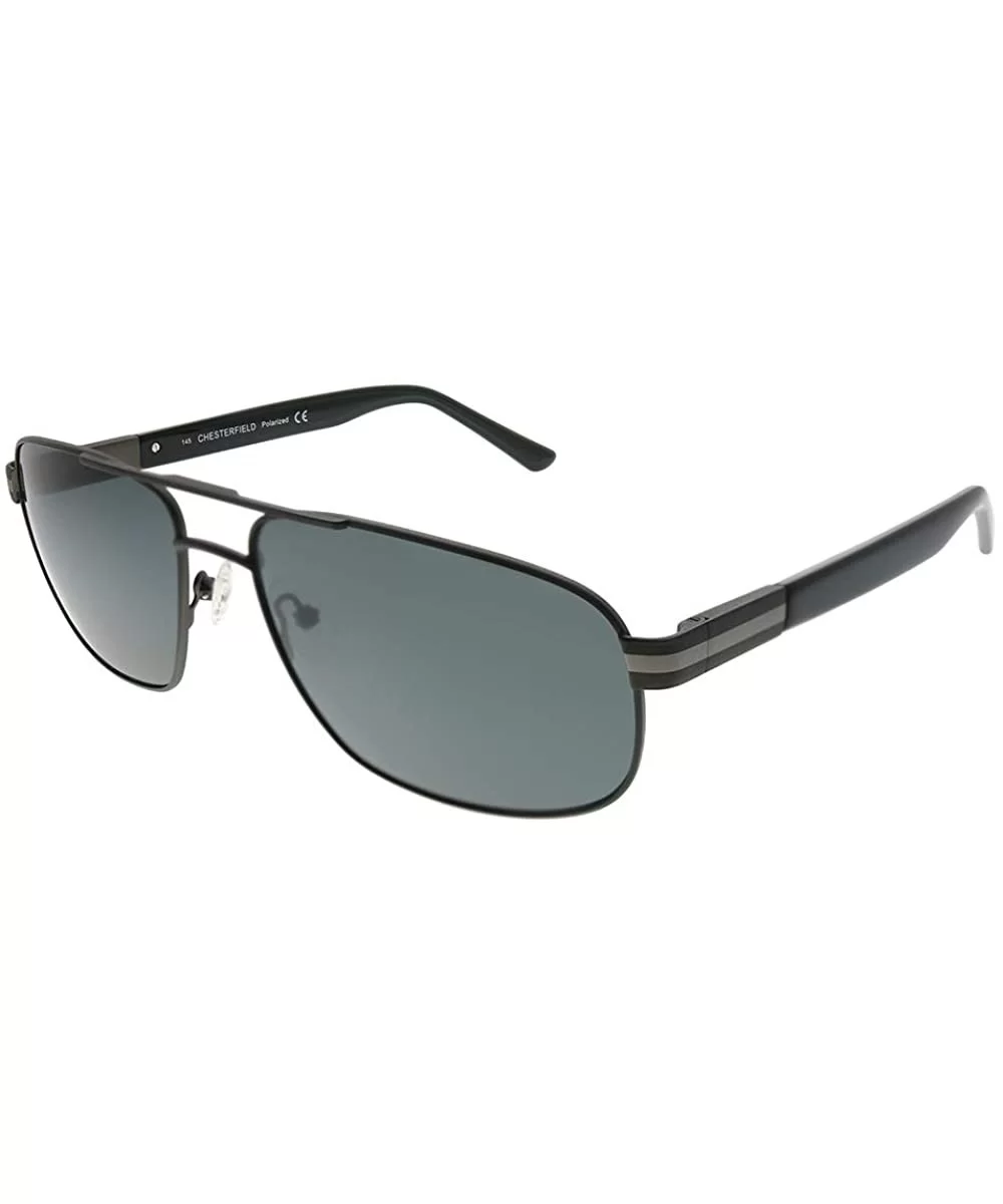 Matte Ruthenium Metal Aviator Sunglasses 61mm - CV18QH0XO8H $92.32 Aviator