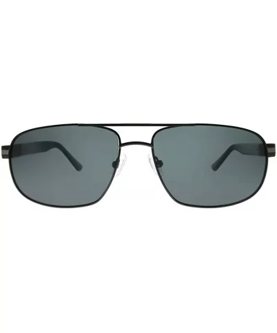 Matte Ruthenium Metal Aviator Sunglasses 61mm - CV18QH0XO8H $92.32 Aviator