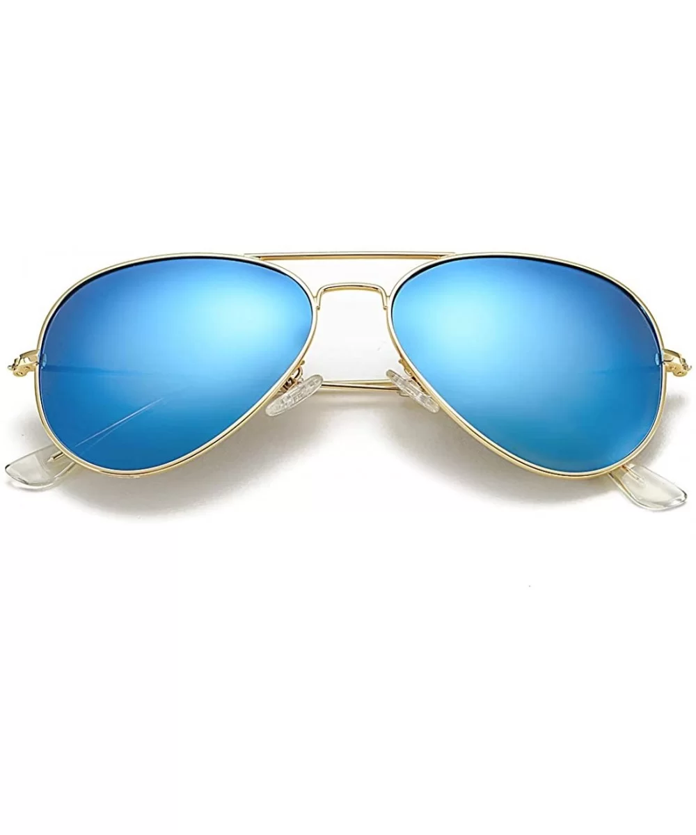 Classic Polarized Aviator Sunglasses for Men Women Mirrored UV400 Protection Lens Metal Frame - CP18S68CH75 $16.70 Sport