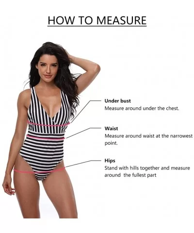 Casual Swimsuits for Womens Swimming Costume Padded Swimsuit Monokini Push Up Bikini Sets Swimwear - F-red - CQ18U9C4IHU $24....