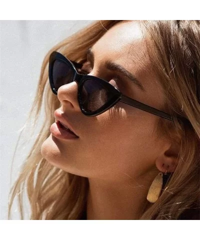 Cat Eye Shade For Women Fashion Sunglasses Brand Woman Vintage Retro Black Grya - Tea Tea - CR18XQYLG6X $12.46 Aviator