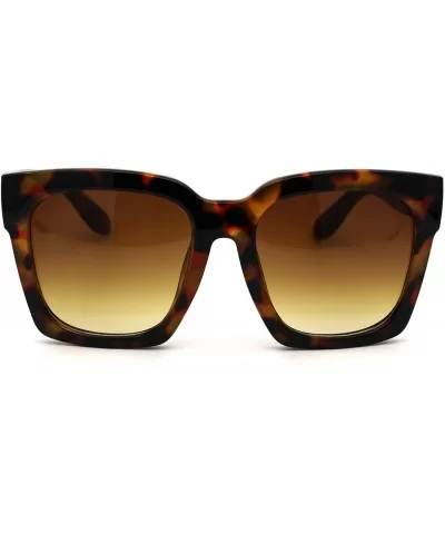 Womens Boyfriend Style Oversize Horned Rim Thick Plastic Sunglasses - C8182WD23O7 $20.07 Oversized