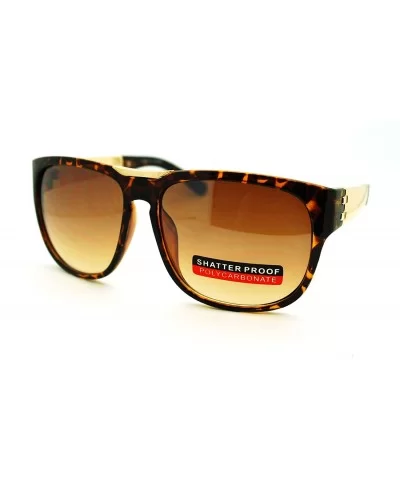 Unisex Fashion Sunglasses Stylish Designer Square Shades - Tortoise - C411Q0P5YV1 $13.52 Square