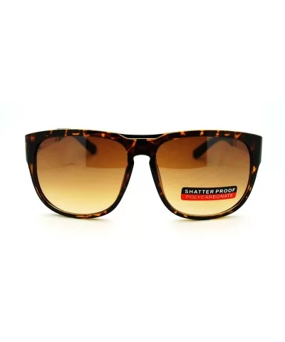 Unisex Fashion Sunglasses Stylish Designer Square Shades - Tortoise - C411Q0P5YV1 $13.52 Square