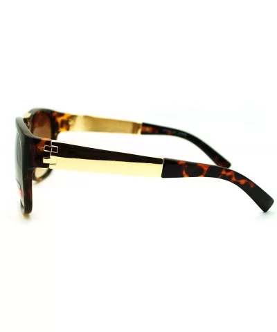 Unisex Fashion Sunglasses Stylish Designer Square Shades - Tortoise - C411Q0P5YV1 $13.52 Square