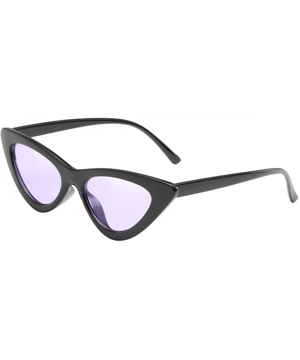 Cat Eye Sunglasses for Women VintageRetro Style Plastic Frame UV 400 Protection - C518S5T79M0 $10.29 Square