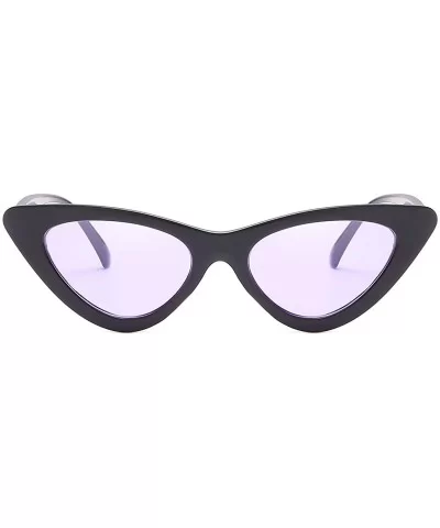 Cat Eye Sunglasses for Women VintageRetro Style Plastic Frame UV 400 Protection - C518S5T79M0 $10.29 Square