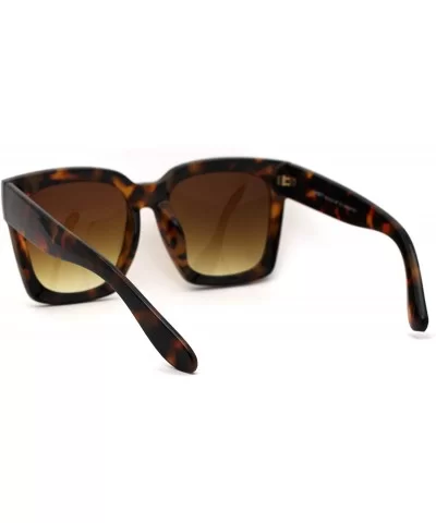 Womens Boyfriend Style Oversize Horned Rim Thick Plastic Sunglasses - C8182WD23O7 $20.07 Oversized