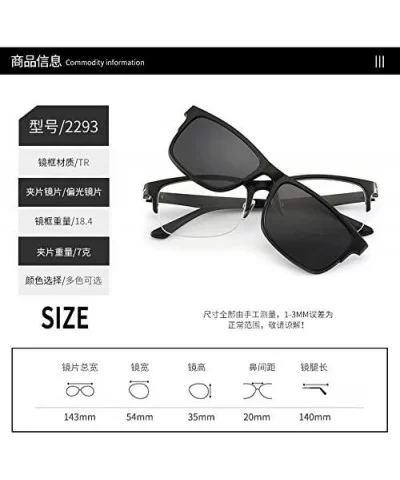 One piece of glasses frame and glasses clip men's and women's sunglasses driving night vision goggles - CY19073ED94 $38.98 Sq...