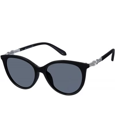 R3264 Polarized Cat Eye Sunglasses - Black - CF195S8OCDR $61.28 Cat Eye