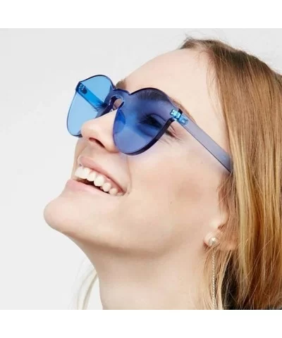 Unisex Fashion Candy Colors Round Outdoor Sunglasses Sunglasses - Dark Blue - C6190L30RYK $24.68 Round