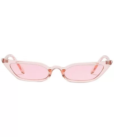 Vintage Cat Eye Sunglasses Retro Small Frame Uv400 Eyewear Fashion Ladies - Pink - CP18RYSYEHY $13.33 Cat Eye