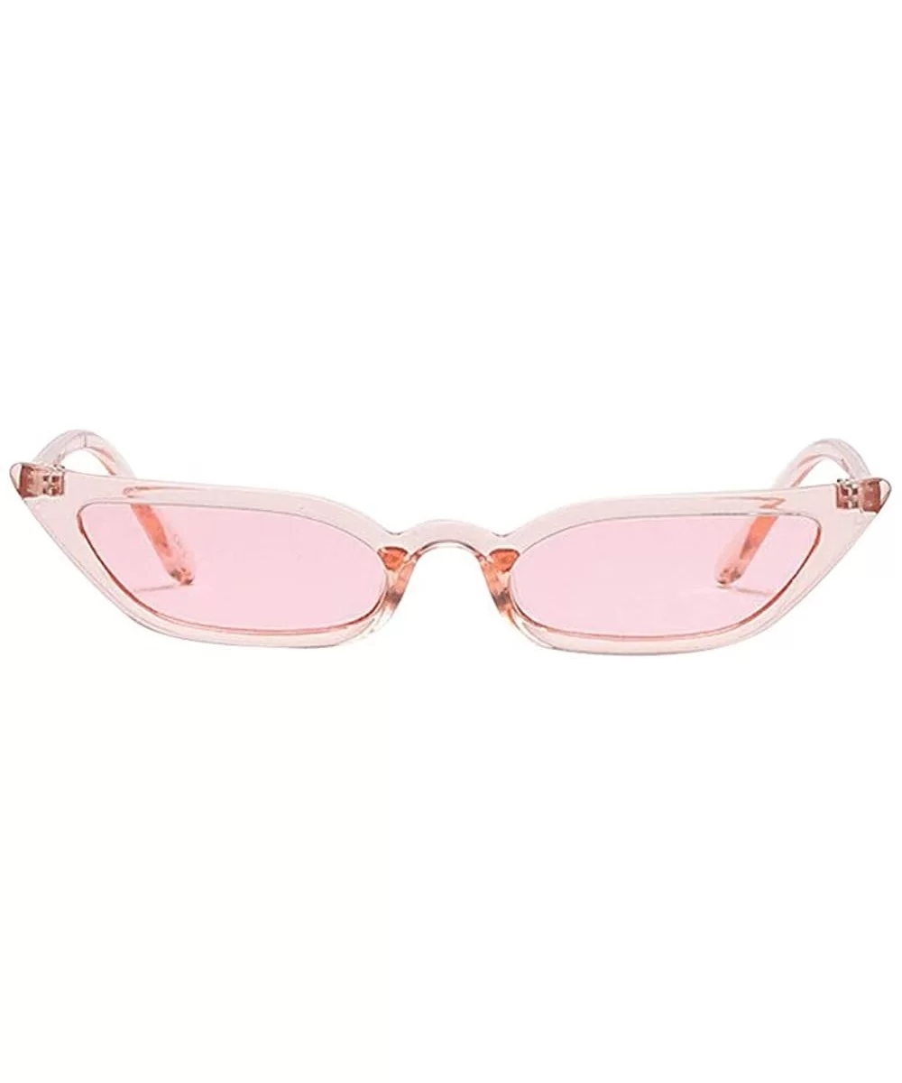 Vintage Cat Eye Sunglasses Retro Small Frame Uv400 Eyewear Fashion Ladies - Pink - CP18RYSYEHY $13.33 Cat Eye