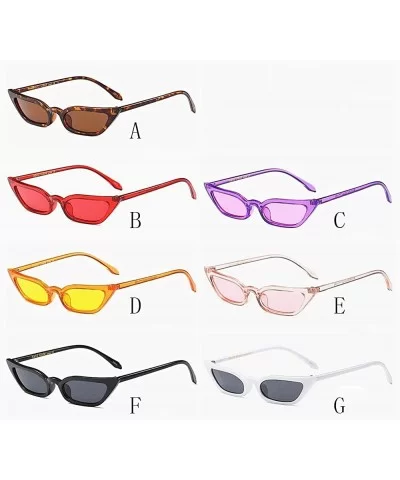 Vintage Cat Eye Sunglasses Retro Small Frame Uv400 Eyewear Fashion Ladies - Pink - CP18RYSYEHY $13.33 Cat Eye