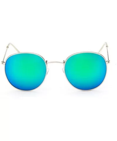 2019 Retro Round Sunglasses Women Brand Designer Sun Glasses Alloy Mirror Ray Female Oculos De Sol - CA197A2MM26 $43.86 Round