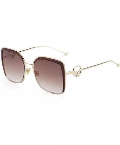 Sunglasses Big Frame Eyebrow Sunglasses Euro-American Street Photo Lady Sun - C - C518QRKZORS $49.77 Aviator