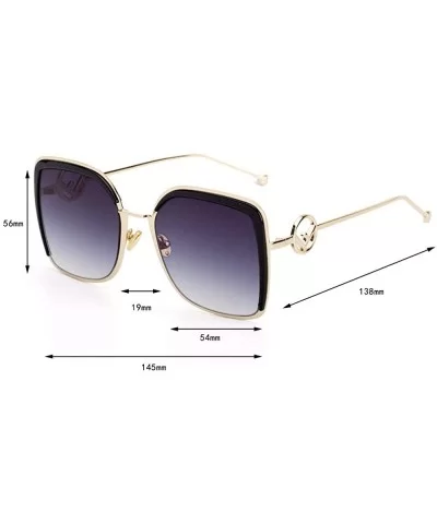 Sunglasses Big Frame Eyebrow Sunglasses Euro-American Street Photo Lady Sun - C - C518QRKZORS $49.77 Aviator